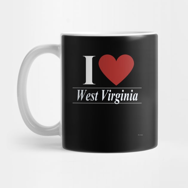 I Love West Virginia - Gift For West Virginian From West Virginia by giftideas